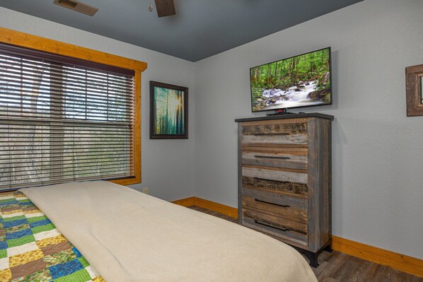 Kamar, Beberapa Tempat Tidur, akses ke kolam renang (Mountain Sunrise Pool Cottage) | 4 kamar tidur dan didekorasi berbeda-beda