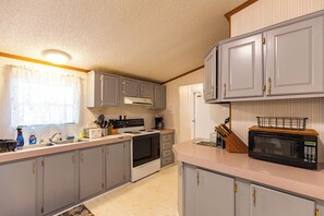 Microwave, oven, stovetop