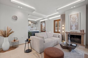 TV connectée, cheminée