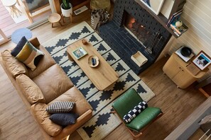 Living area - Basecamp, Modern A Frame Retreat (Big Bear)
