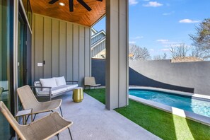 Outdoor pool, a heated pool - Modern New Oasis w/ Private Pool & Fenced Yard (Austin)