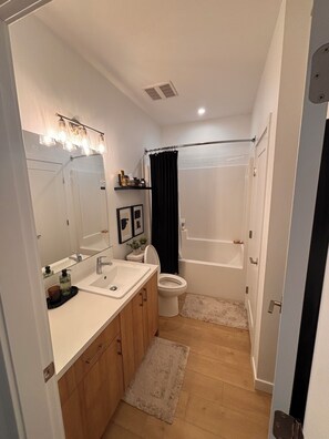 Towels, soap, toilet paper