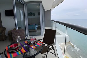Terrace/patio - Luxurious 1 bd apt on the 29th floor - Morros City (Cartagena)