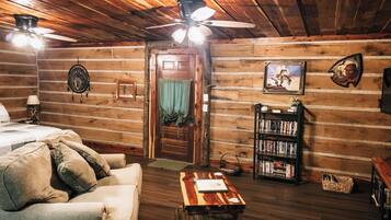 Fireplace, DVD player