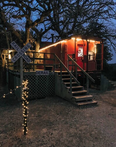 Love Train Caboose - an authentic 1949 Missouri Pacific Caboose