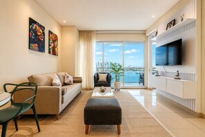 TV - Luxurious 1 bedroom apt - 15th floor of h2 (Cartagena)