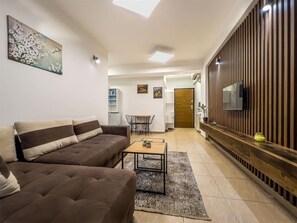 Living area - Cousy apartment with big yard  (Skopje)