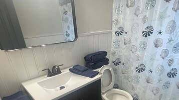 SĂšche-cheveux, serviettes fournies, savon, papier toilette