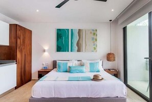 Iron/ironing board, Internet, bed sheets - C107 CPL, Relaxing Studio Garden Pool (Tulum)