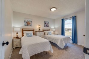 3 bedrooms, iron/ironing board, travel cot, WiFi