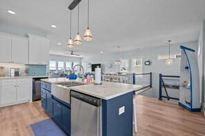 Fridge, microwave, oven, stovetop - Ocean Views with Heated Pool! One Row from Beach! (Oak Island)