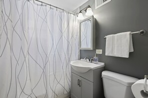 Bathroom - The Den: 2BR-1BT Cozy house w/ 2 Living Rooms (Homewood)