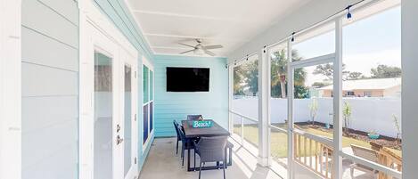 Casa, letti multipli (Turtle Beach Retreat) | Ristorazione all'aperto