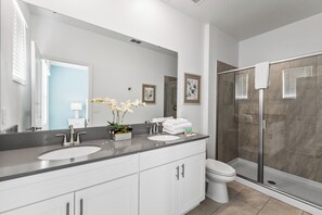 Shower, towels - Kids Bedrooms | Game Area | Screened Private Pool (Kissimmee)