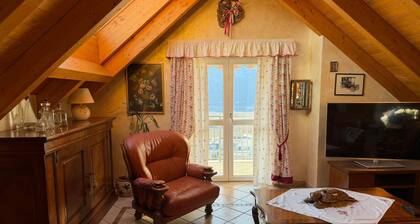 Comfortable attic in the hills of Trento