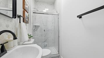 Hair dryer, towels