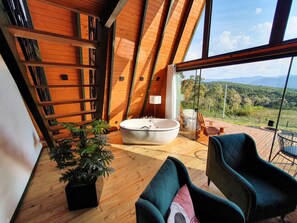 Deluxe Chalet, Mountain View | Terrace/patio - Altitude 1140 Urubici (Águas Brancas)