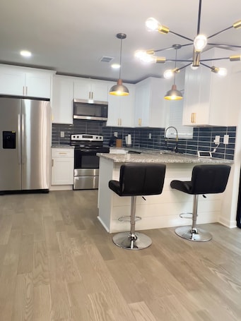 Private kitchen. Adorable 2-bedroom bungalow with AC in wonderful Decatur