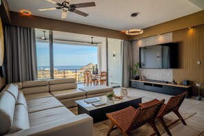 Living area - Penthouse Private Rooftop Jacuzzi • 24/7 Concierge (Cabo San Lucas)