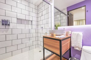 Studio – comfort, balkong, byutsikt | Bad