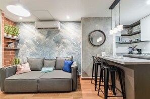 Comfort Studio, Balcony, City View | Iron/ironing board, free WiFi