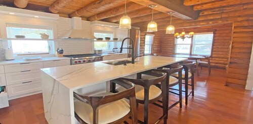Luxury Log Villa with Endless Pool, Hot Tub & Expansive Grounds