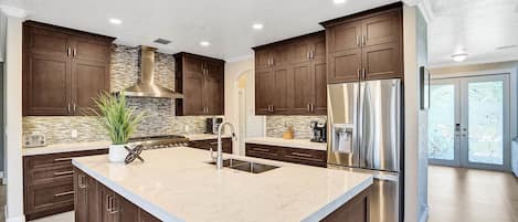 Fridge, stovetop, dishwasher