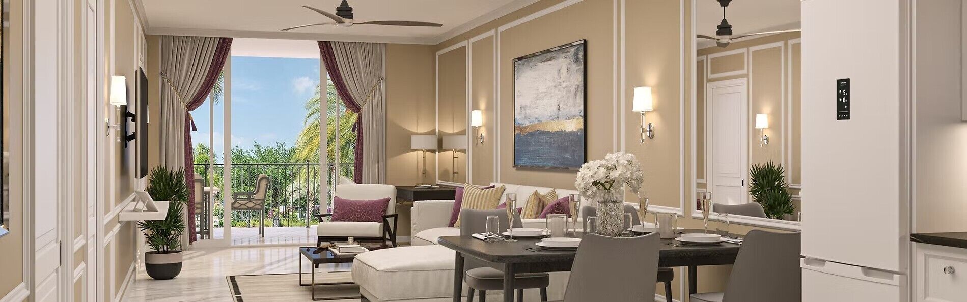 Grand 2 Bedroom Suite | Minibar, caja fuerte, escritorio y espacio para trabajar con un portátil