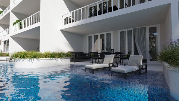 Swim up Grand 2 Bedroom Suite | Private pool - The Grand Resort Rarotonga - Adults Only (Rarotonga)