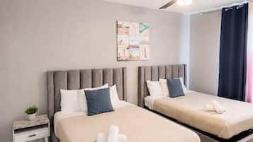 3 bedrooms, iron/ironing board, travel crib, free WiFi