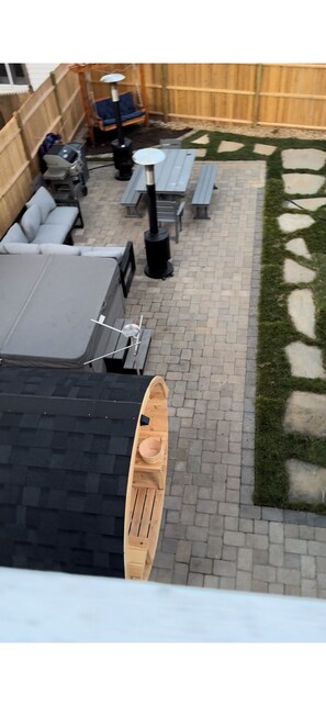 Terrace/patio - Charming Swampscott Retreat • 2BR • AC • Spa-Style Amenities (Swampscott)
