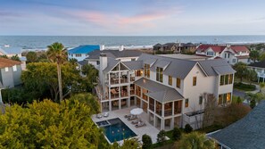 Exterior - Stunning Brand NEW Build, 6 bd OCEANVIEW Home on IOP! Private pool! (Isle Of Palms)
