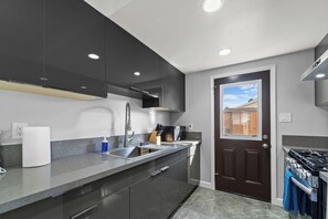 Microwave, oven, stovetop, dishwasher