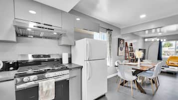 Microwave, oven, stovetop, dishwasher