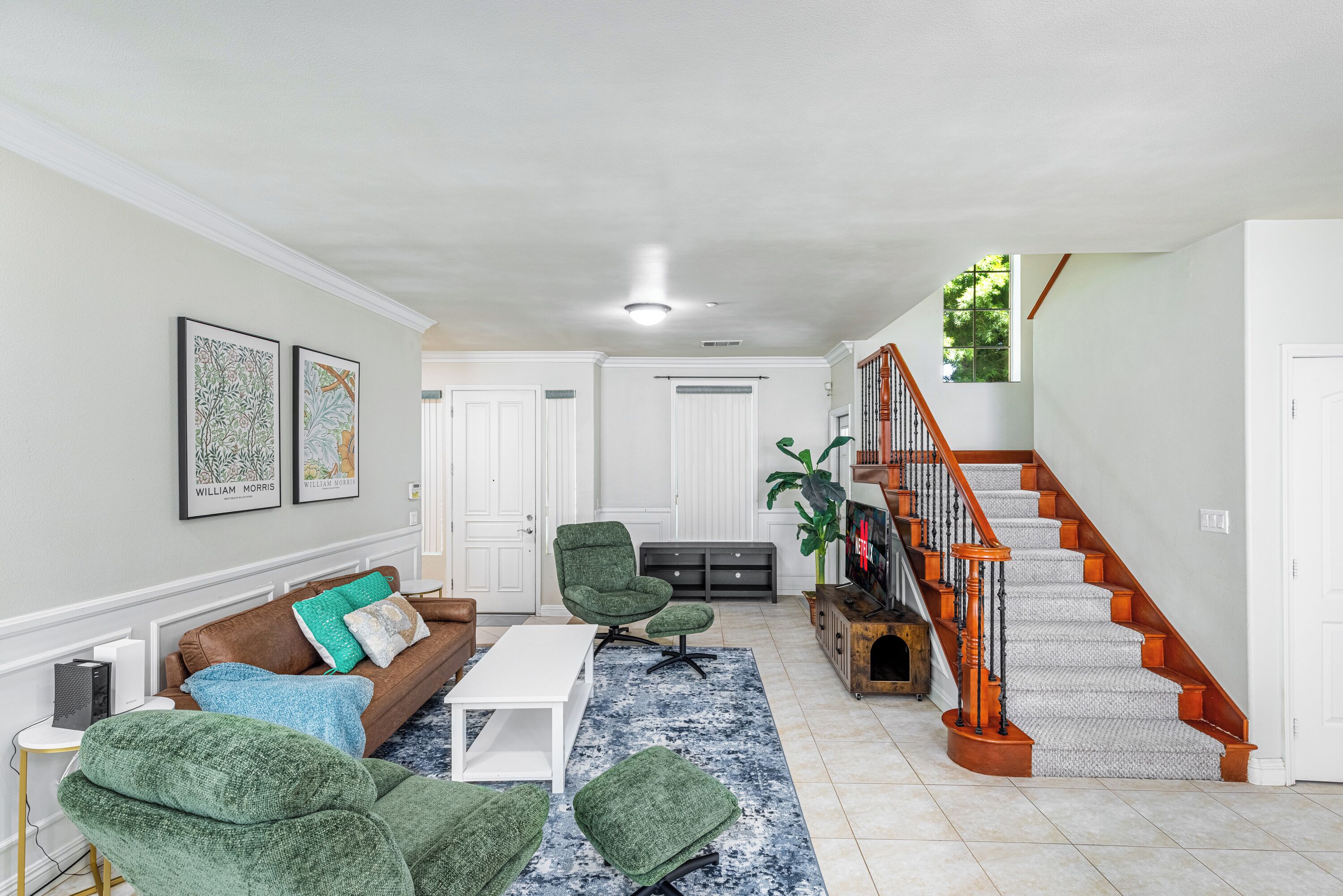 Télévision, cheminée