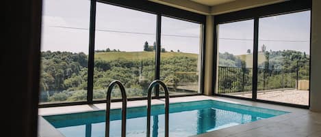 Indoor pool, a heated pool