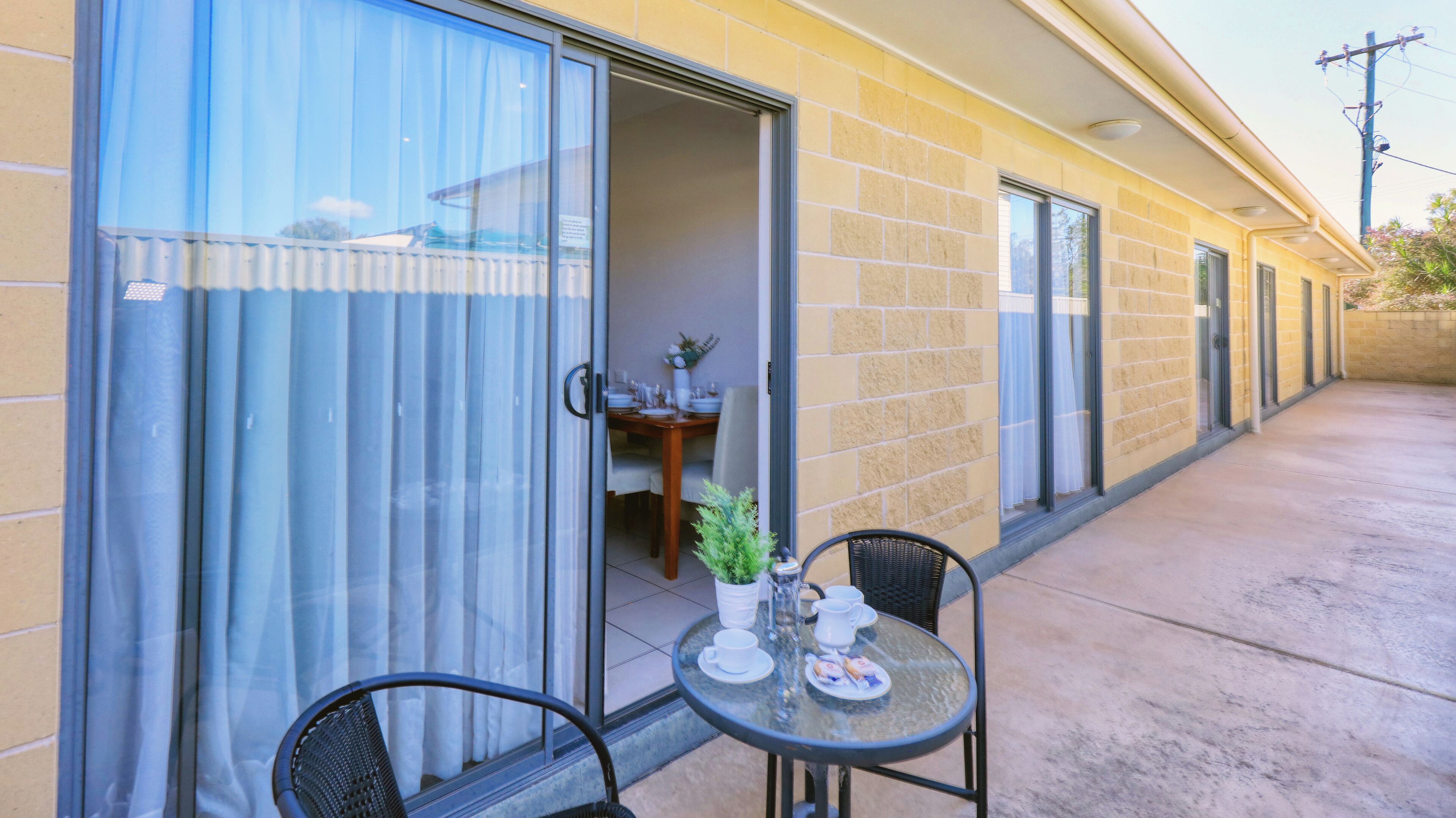 Quadrupla Superior, vista cortile | Terrazza/patio