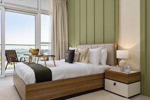 Deluxe Studio, Non Smoking, Balcony | In-room safe, blackout curtains, iron/ironing board, free WiFi - Maison Privee - Refined Studio w/ Top Facilities in Damac Hills (Dubai)