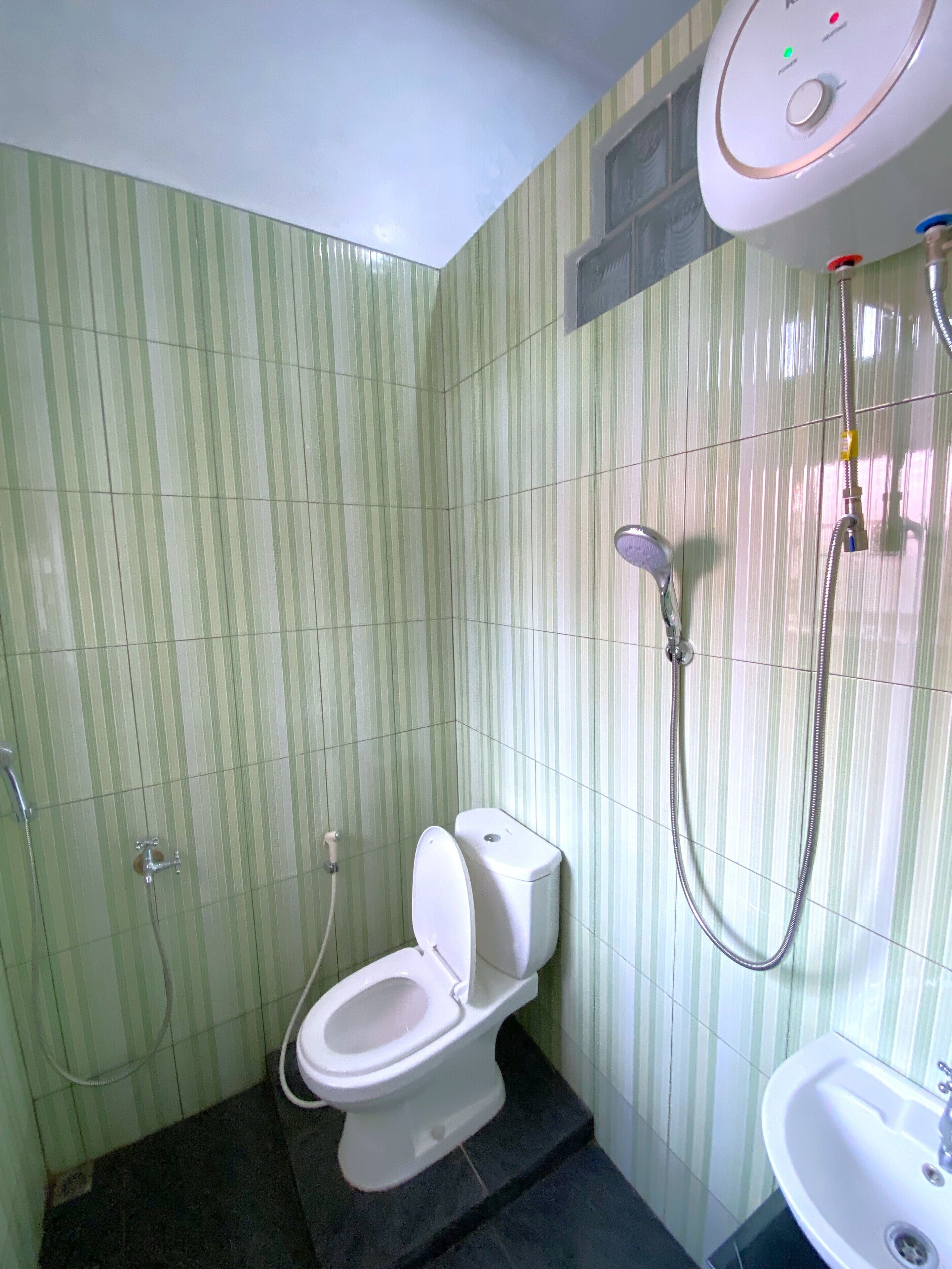 Soap, shampoo, toilet paper