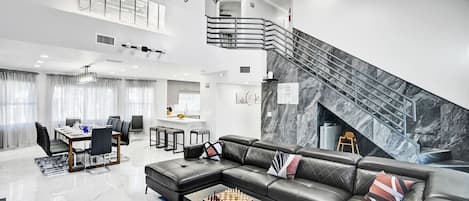 Smart TV, video games, foosball