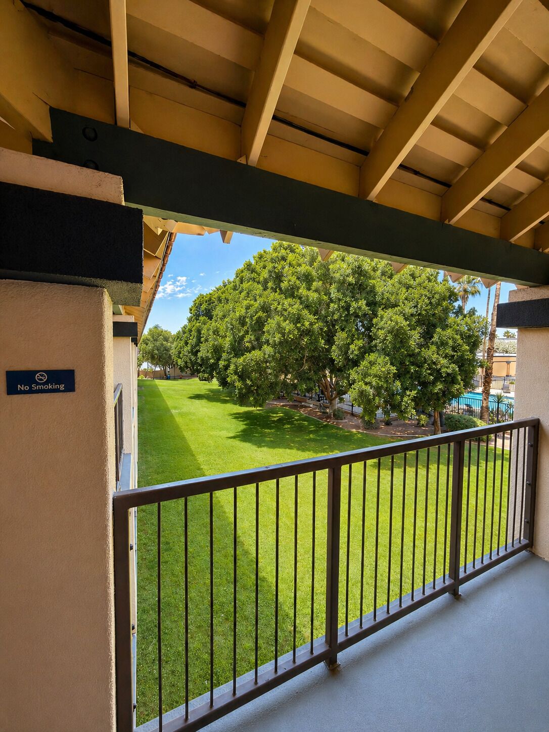 Standard Room, 2 Queen Beds, Pool View | Balcony view