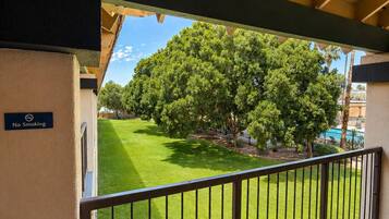 Standard Room, 2 Queen Beds, Pool View | Balcony view