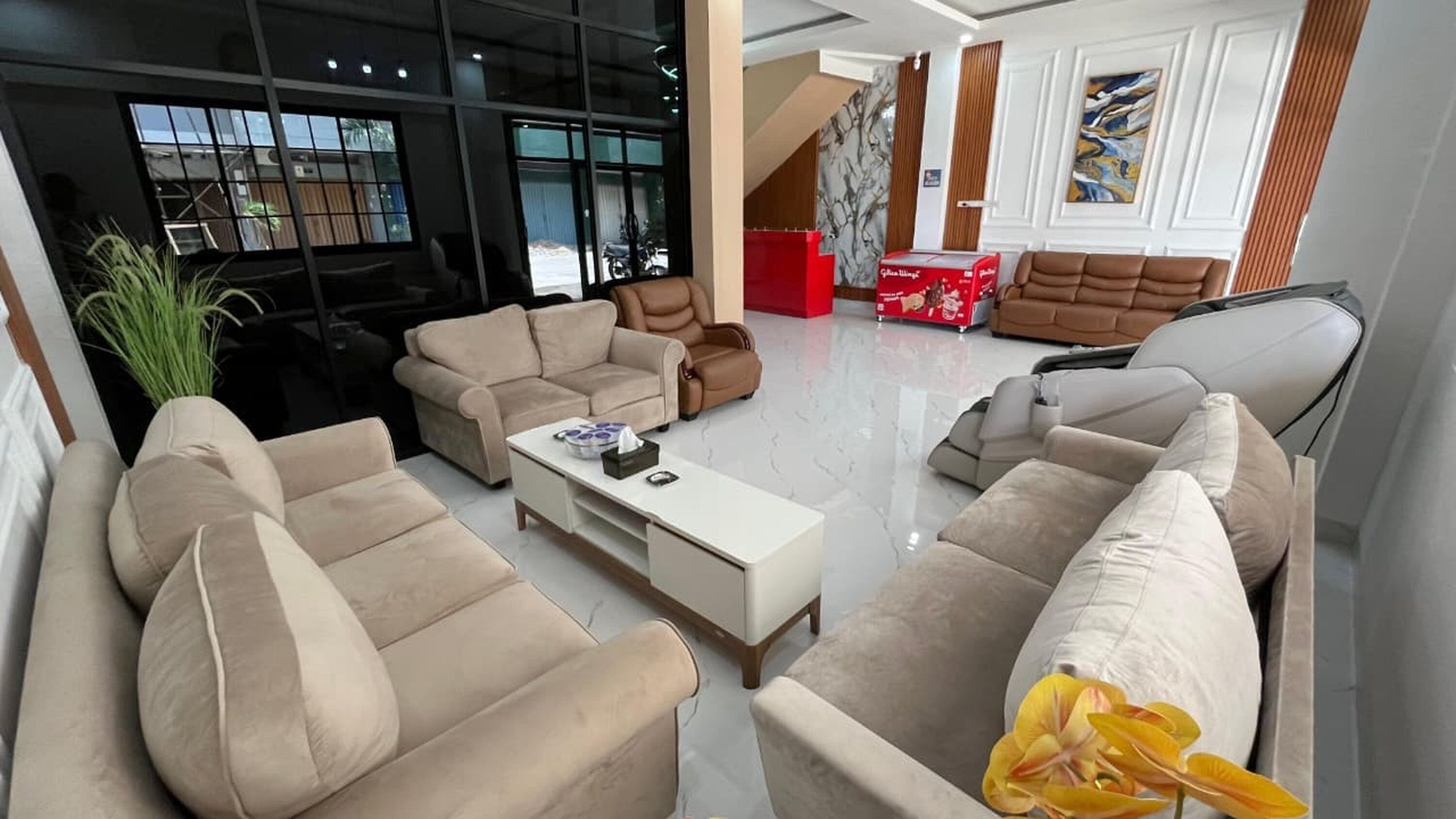 Sala de estar en el lobby