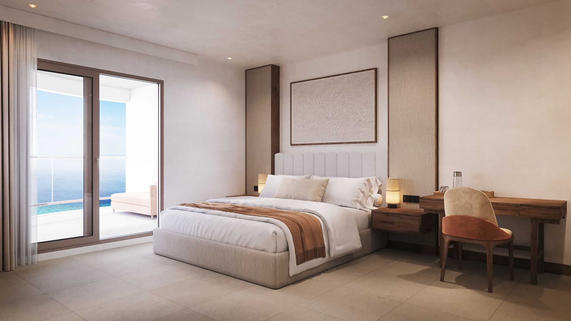 Caja de seguridad en la habitación y escritorio 