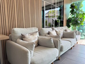 Sitteområde i lobbyen