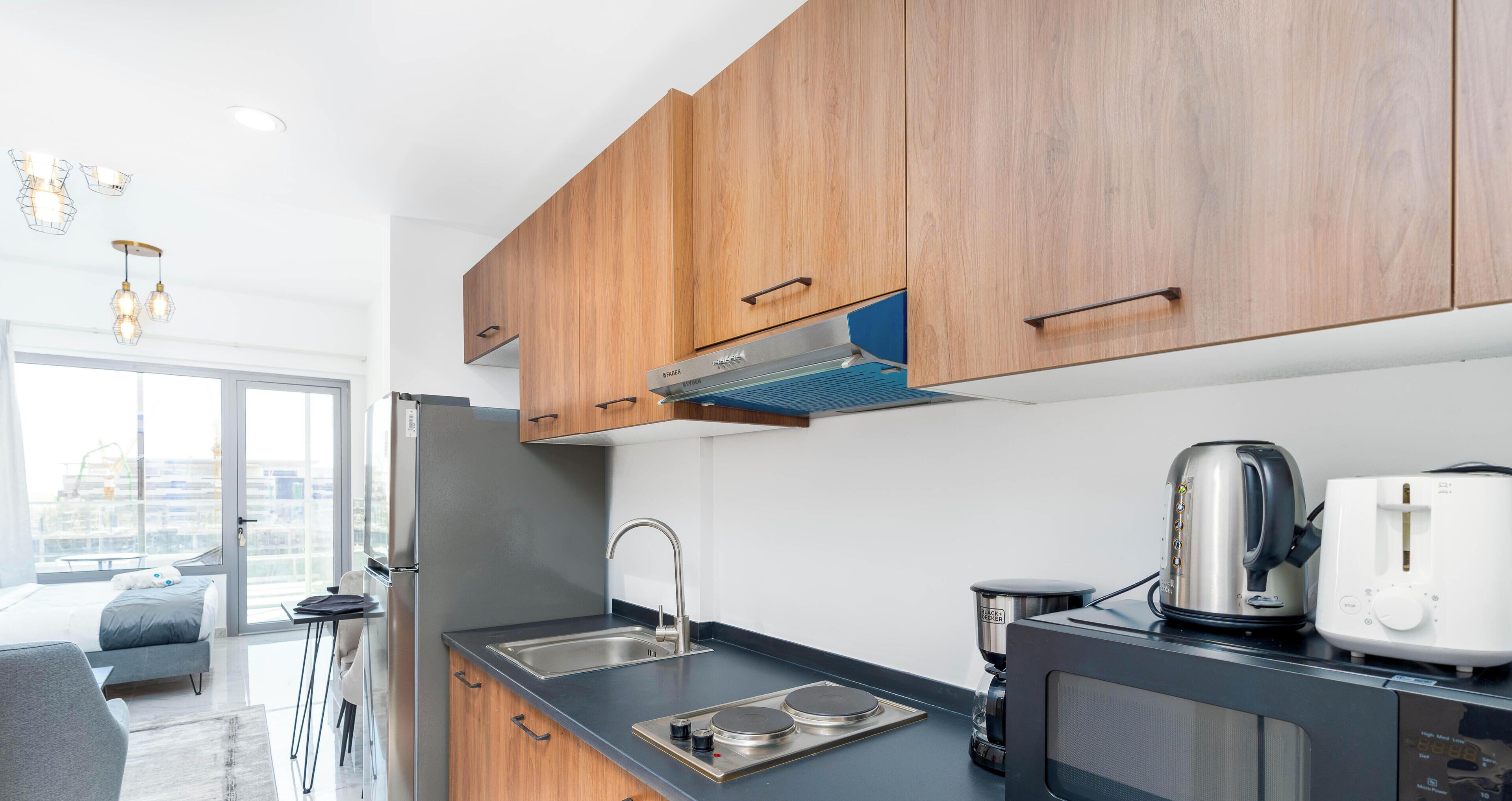 Apartamento, sacada | Cozinha privada