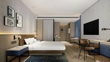 Habitación superior, 1 cama de matrimonio grande, vistas al jardín