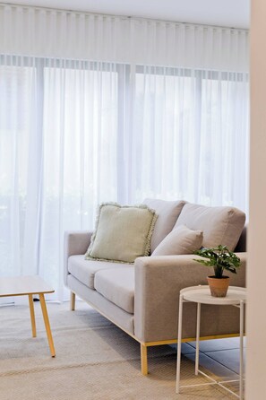 Apartment, 3 Bedrooms, Accessible, Private Pool | Living room - Condominio Novatriana - SJO Airport (Alajuela)