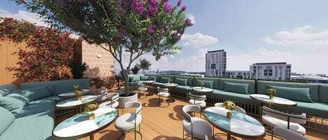 Terrasse sur le toit