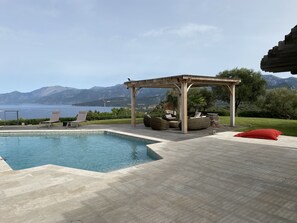 Pool - Exceptional villa with panoramic sea view and swimming pool (Saint-Florent)